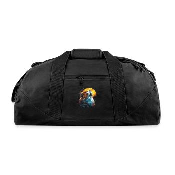 Guinea Pig Cavy Sun - Recycled Duffel Bag - black - Front