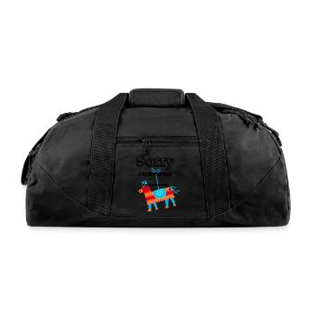 sorry if i acted crazy it will happen again - Recycled Duffel Bag - black - Front