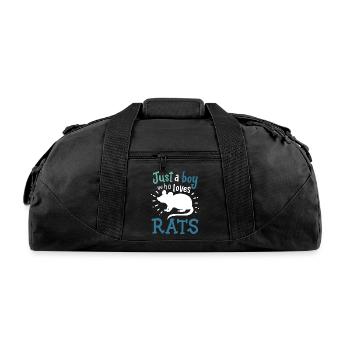 Rats Rat Lover - Recycled Duffel Bag - black - Front