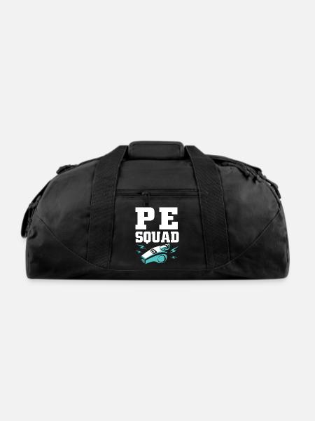 Physical Education Teacher PE Coach - Recycled Duffel Bag - black