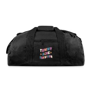 Tummy Ache Survivor Groovy - Recycled Duffel Bag - black - Front