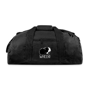 Guinea Pig Lover Cavy Squeak Rodent Zoo Capybara - Recycled Duffel Bag - black - Front