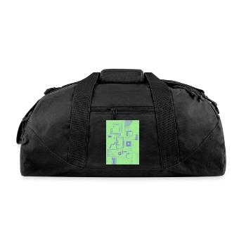 Speech Bubbles - Recycled Duffel Bag - black - Front