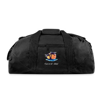 Good day - Recycled Duffel Bag - black - Front