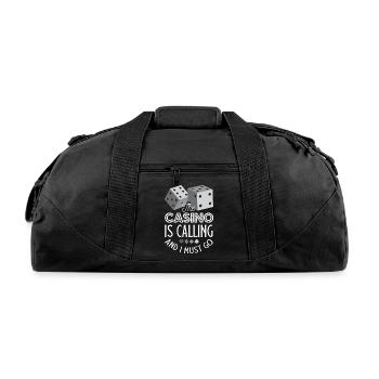 Gambling Casino Is Calling - Recycled Duffel Bag - black - Front