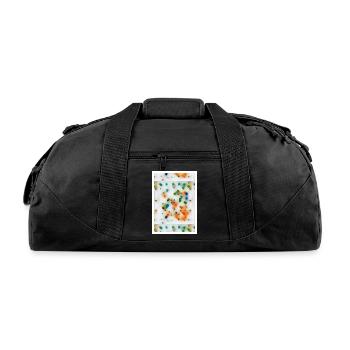 dotted shirts - Recycled Duffel Bag - black - Front