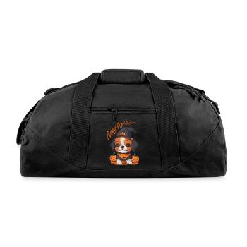 Cutest Pup Kin Ever - Recycled Duffel Bag - black - Front