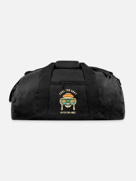 Feel The Heat - Recycled Duffel Bag - black