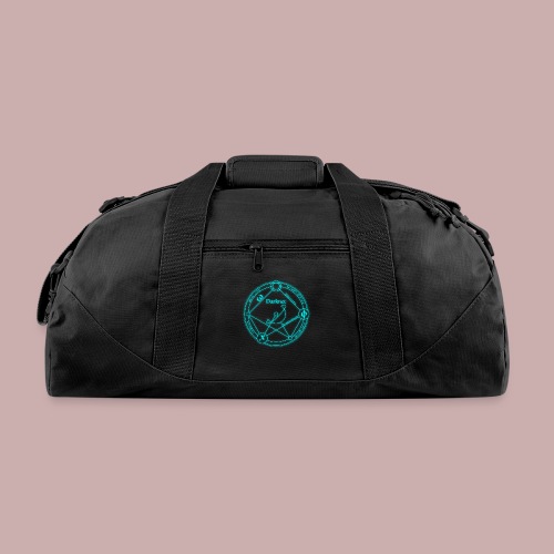 darknet logo cyan - Recycled Duffel Bag