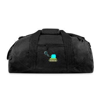 Cute Soap Bubble Tank - Recycled Duffel Bag - black - Front