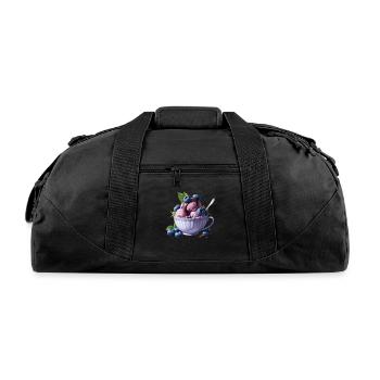 ice cream - Recycled Duffel Bag - black - Front
