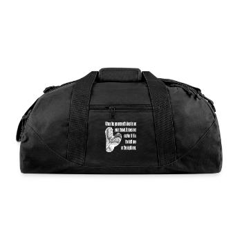 When The Governments Boot - Recycled Duffel Bag - black - Front