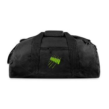 Wax crayons drops crayons - Recycled Duffel Bag - black - Front