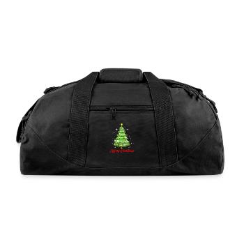 Merry Christmas Dental Tree For Christmas Season - Recycled Duffel Bag - black - Front