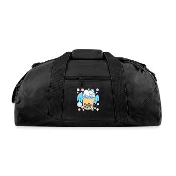 bubble tea (Bobaholic) - Recycled Duffel Bag - black - Front