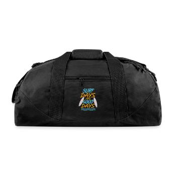 Surf Days Are Good Days - Recycled Duffel Bag - black - Front