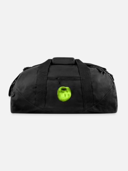 Apple Granny Smith - Recycled Duffel Bag - black