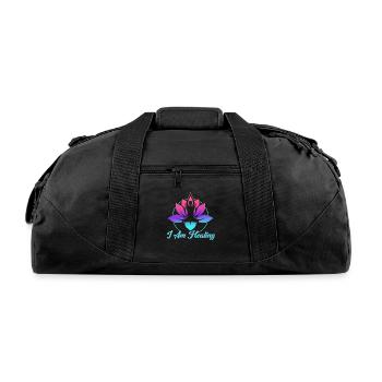 I Am Healing Reiki Healing Master - Recycled Duffel Bag - black - Front
