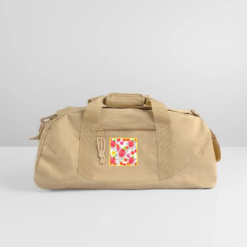 Floral Elegance Symphony Pattern - Recycled Duffel Bag