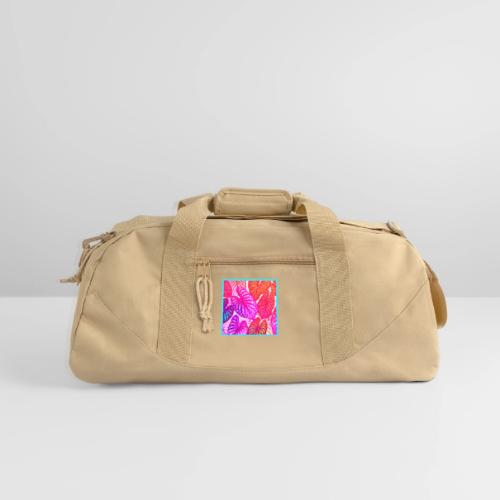 Color Burst Leaves Neon Elegance - Recycled Duffel Bag