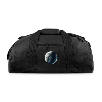 Waxing Crescent Moon - Recycled Duffel Bag - black - Front