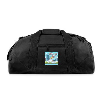 Make it happen - Recycled Duffel Bag - black - Front