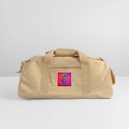 Neon Strawberry Pop - Recycled Duffel Bag