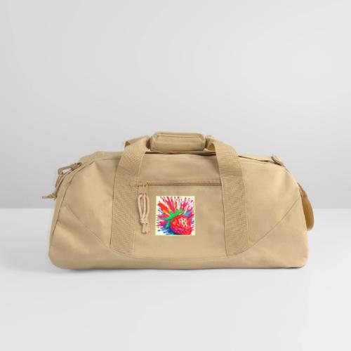 Splatter Strawberry Splash - Recycled Duffel Bag