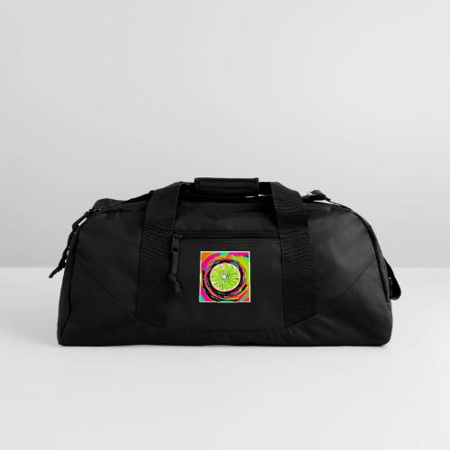 Lime Slice Pop Art - Recycled Duffel Bag
