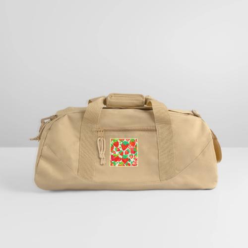 Strawberry Swirl Pattern - Recycled Duffel Bag