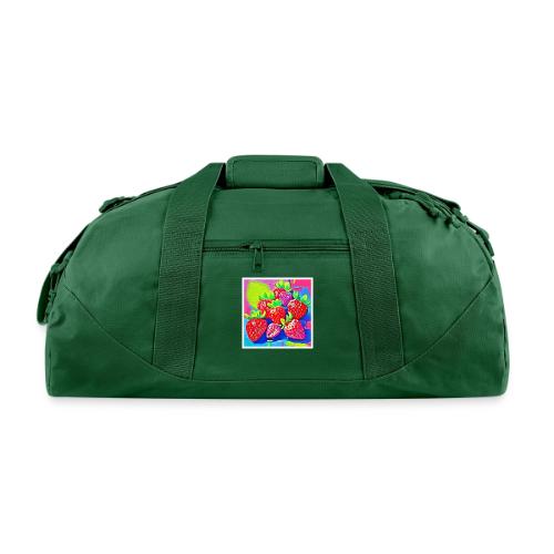 Pop Art Strawberries - Recycled Duffel Bag