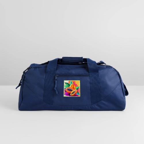 Sliced Papaya Pop Art - Recycled Duffel Bag