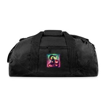 Mutant Snake Man - Recycled Duffel Bag - black - Front