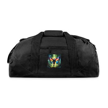 Mutant Butterfly Man - Recycled Duffel Bag - black - Front