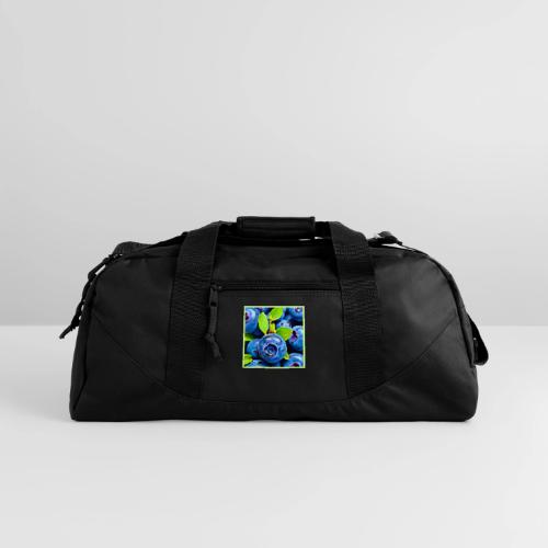 Fresh Blueberries Close-Up - Recycled Duffel Bag