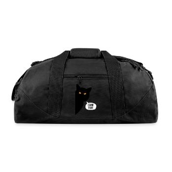 Funny Cats - Recycled Duffel Bag - black - Front