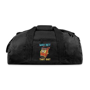 Max Bet Funny Casino - Recycled Duffel Bag - black - Front