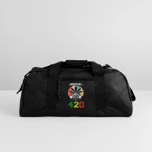 Quick Witted 420 My Cardio Herb Weed Marijuana - Recycled Duffel Bag