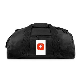 Lightning Bolt Pop Icon - Recycled Duffel Bag - black - Front