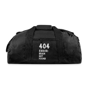 Please upload design image - Recycled Duffel Bag - black - Front