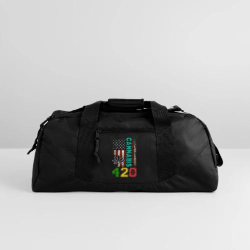 Amusing 420 American Herb Weed Marijuana Design - Recycled Duffel Bag