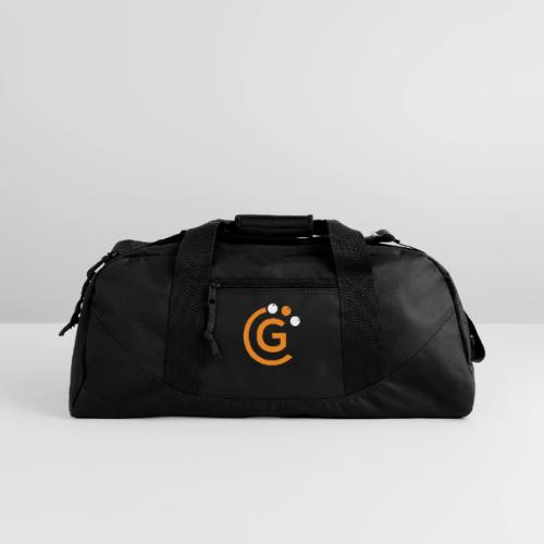 G Logo, White - Recycled Duffel Bag