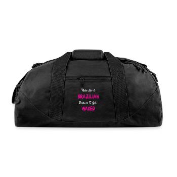 Brazilian Reasons To Get Waxed - Recycled Duffel Bag - black - Front