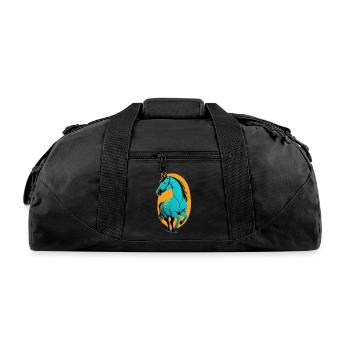 Horse - Recycled Duffel Bag - black - Front