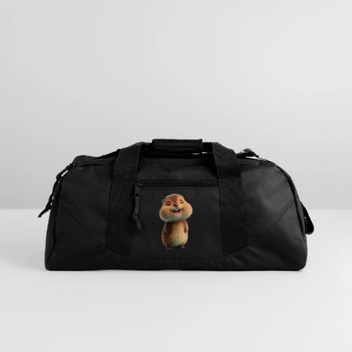 Joyful Cartoon Baby Beaver - Recycled Duffel Bag