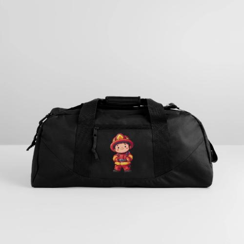 Friendly Firefighter Hero - Recycled Duffel Bag