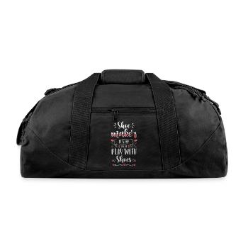 Shoemaker Shoe Craftsmanship Sole - Recycled Duffel Bag - black - Front