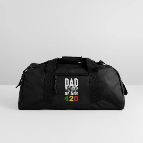 Gleeful Smoking dad The smoker the myth the legend - Recycled Duffel Bag