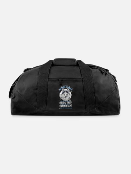Dog Domestic Animal Dog Sports - Recycled Duffel Bag - black