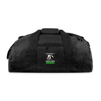 Hog Hunting Hog Hunters Do It Until They Squeal - Recycled Duffel Bag - black - Front